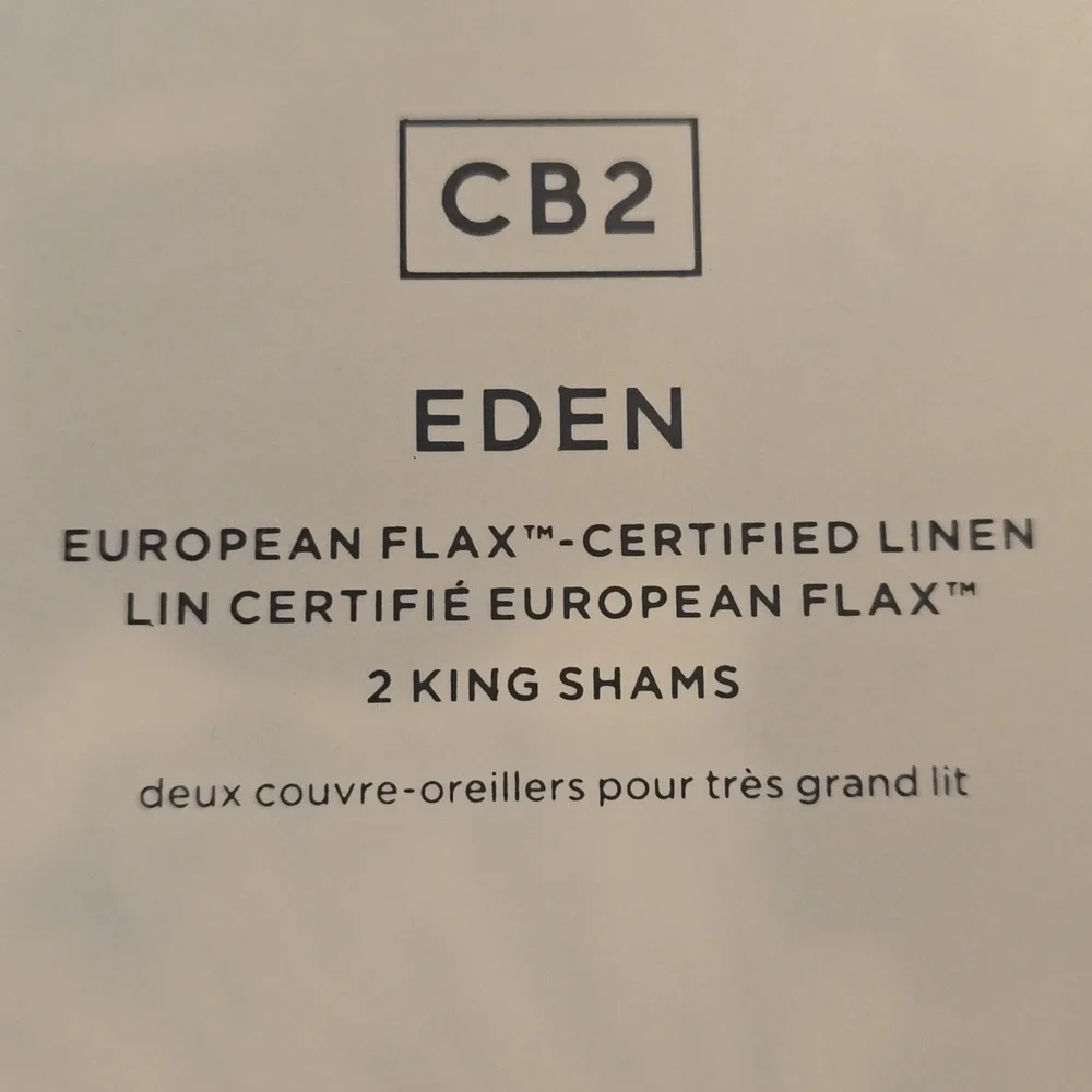 ❤️BUY 2 GET 1 FREE Eden Off White & Smoked Mauve Linen King & Standard Set